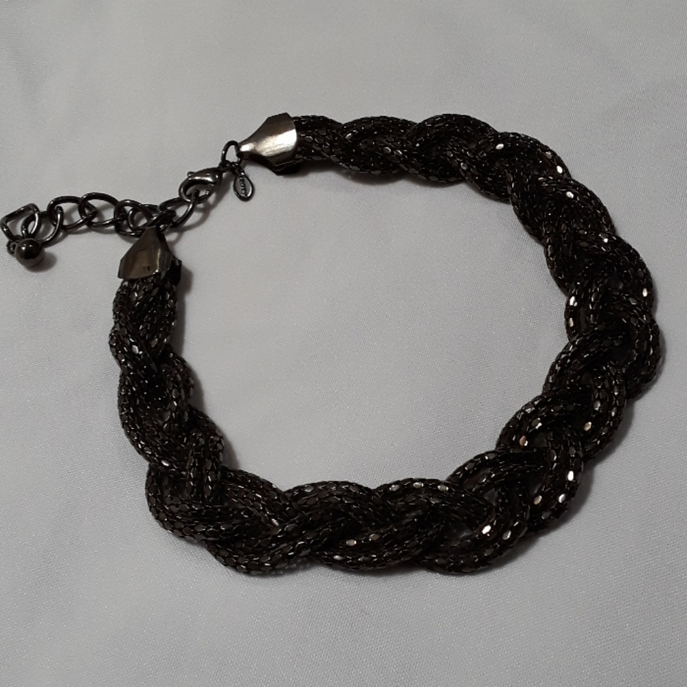 Express Braided Pewter Chocker - image 3